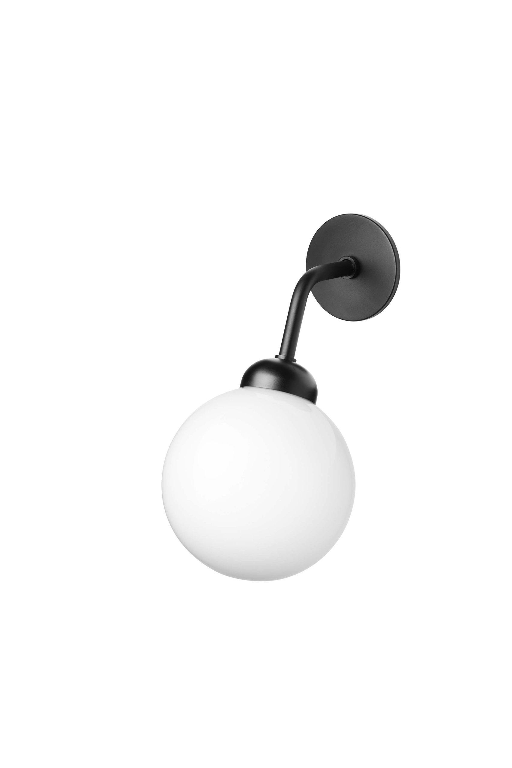nuura apiales wall hard wired satin black opal white 2 off white 300dpi enkel hvit vegglampe
